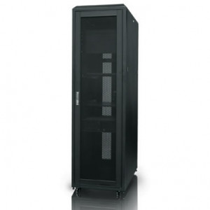 Black iStarUSA 42U 800mm Depth Rackmount Server Cabinet. Model: WN428.