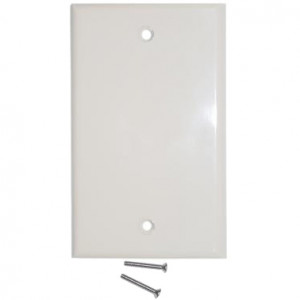 Blank Wall Plate Cover, Color: Ivory