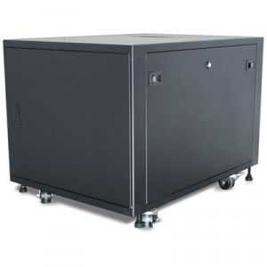 Black iStarUSA WQ Series 9U 900mm Depth Ultimate Quiet Server Cabinet. Model: WQ-990.