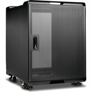 Black iStarUSA Claytek WS-1470B 14U 700mm Depth Audio / Video Rackmount Cabinet.