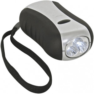 Velleman Dynamo LED Flashlight, 3 LEDs, Weatherproof, Model: ZL388/6