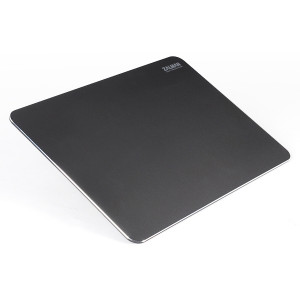 Black Zalman AMP1000 Premium Aluminum Mouse Pad, Slip-Resistant Rubber Grips, RoHS.