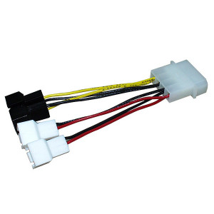 Zalman ZM-MC1 Multi-connector PS to Add Fan Cable, 4-Pin Power Supply Connector to 3-Pin Fan Connector.