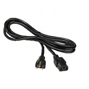 Black GWC 4ft Computer Power Cord, NEMA 5-15P to IEC-320-C13, SVT 18/3, RoHS Compliant, P/N: ZP1AAA-AH