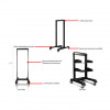 iStarUSA WO2-36B 36U 2 Post Open Frame Rack