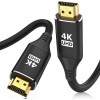 HDMI Cables 12FT/3.6M, 4K @ 60 Hz in-Wall CL3 Rated