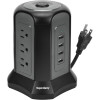 Superdanny Power Strip Tower Surge Protector, 10ft Extension Cord, 9 Outlet, 4 USB