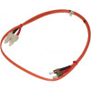JDI 1M ST to SC Multimode 62.5/125 Fiber Optic Jumper Cable.