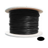 Category 7A Ethernet Cable C7AOS-125BK (Black) - 1000-Foot CAT 7A Indoor / Outdoor 10G Individually Shielded Pairs (S/FTP) Solid Cable.