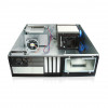 iStarUSA D-350HB-T-SILVER 3U Compact 5x3.5in Bay Hotswap microATX Desktop Chassis