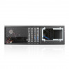 iStarUSA D-380HB-SILVER 3U Compact 8x3.5in Bay Hotswap microATX Chassis