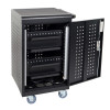 Luxor LLTM30-B-KP 30 Tablet Charging Cart with Keypad Lock