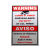 LTS LTSIGNA 18in x 12in Plastic CCTV Security Warning Sign