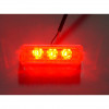 Logisys Red Clear Water Resistant 3 LED Step Light