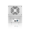 Silver Sans Digital MobileSTOR MS4UT+ 4-Bay USB 3.0 / eSATA Hardware RAID 5 Storage Tower. w/ 3in Ball Bearing Fan.