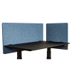 Luxor RCLM2424PB RECLAIM 24"W x 24"H Desktop Privacy Panel - Pacific Blue