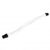 White Silverstone Sleeved Extension Power Supply Cable with 1 x 6-Pin to PCI-E 6-Pin Connector