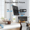 PERLESMITH Full Motion TV Wall Mount for 50”-90” TVs up to 165lbs with Dual Articulating Arms Swivel