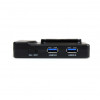 Black StarTech.com 6-Port USB3.0/USB2.0 Combo Hub