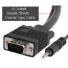 25-Foot SVGA with Audio Male to Male Video Cable