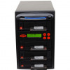 Black Systor 1 to 3 SATA 2.5in and 3.5in Dual Port/Hot Swap Hard Disk Drive (HDD/SSD) Duplicator/Sanitizer