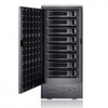 Black Sans Digital TowerRAID TR8X+B 8-Bay SAS / SATA JBOD Storage Enclosure.