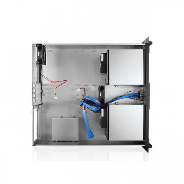 iStarUSA D-380HB-SILVER 3U Compact 8x3.5in Bay Hotswap microATX Chassis