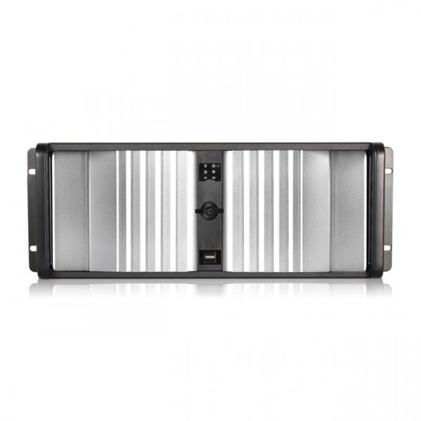 Black/Silver iStarUSA 4U Compact Stylish Rackmount Chassis with SEA Bezel
