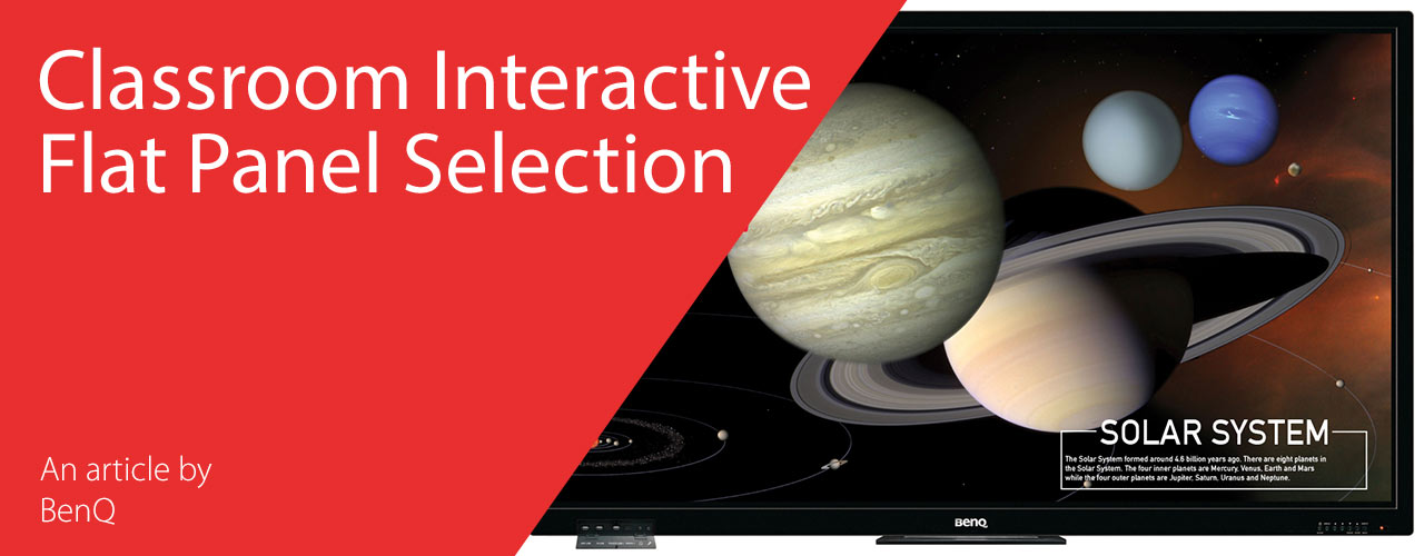 BenQ Classroom Interactive Flat Panel Selection